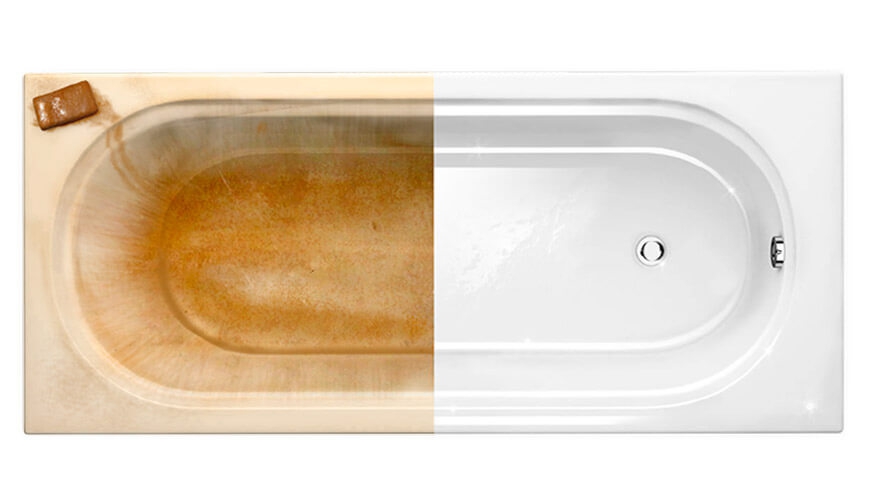 Реставрация старых ванн - новая сантехника с минимальными затратами
